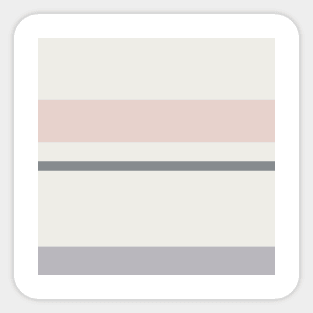 A refined setup of Very Light Pink, Philippine Gray, Silver and Lotion Pink stripes. Sticker